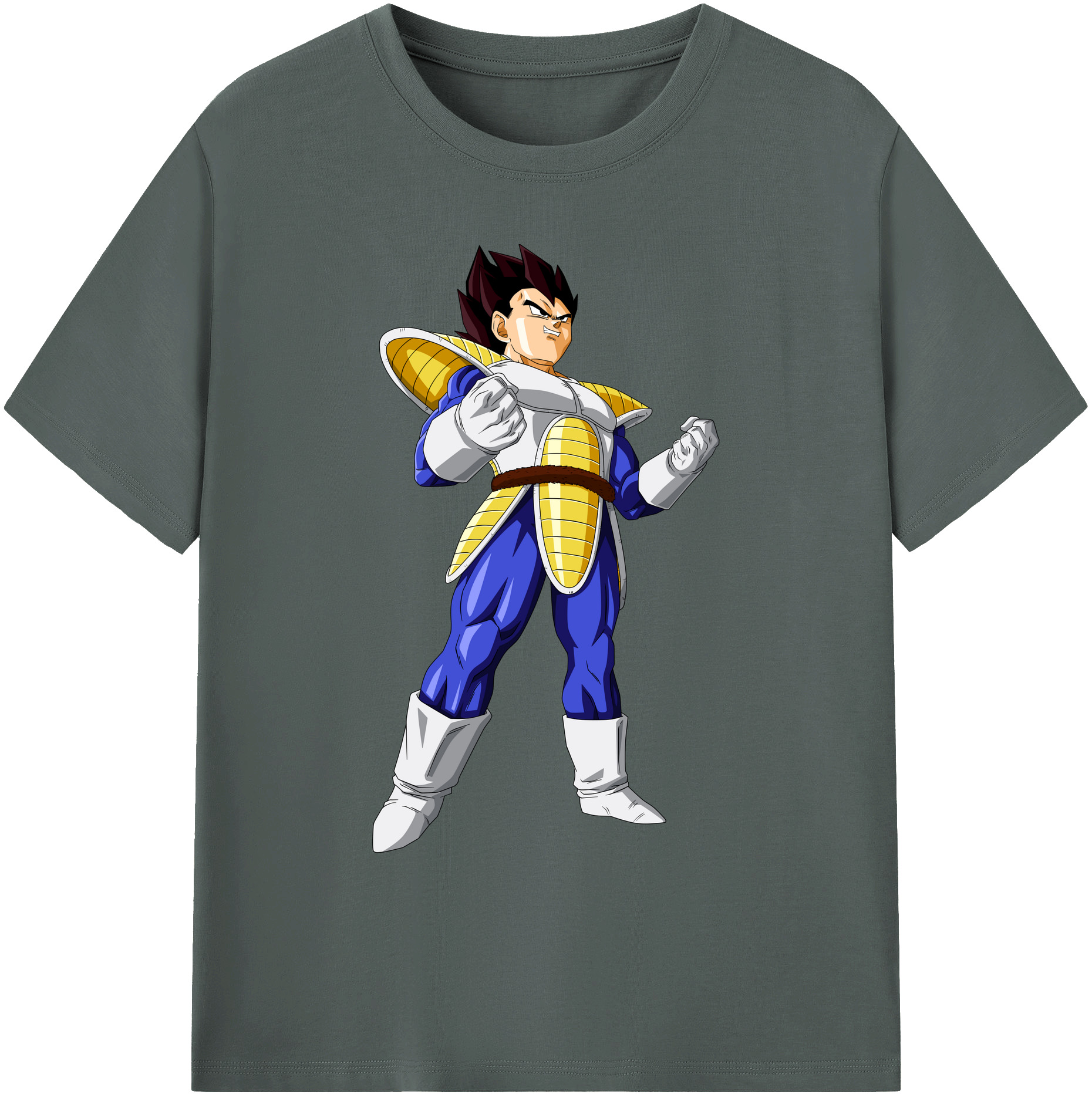 （画像用） ドラゴンボール ベジータ四世（Bejīta Yonsei）DRAGON BALL Vegeta IV 綿100％ メンズ半袖Tシャツ｜肌触りやわらか＆通気性